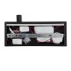 GLOBOSTAR® PALADIN 61351 Μοντέρνο Φωτιστικό Τοίχου - Απλίκα Ξενοδοχείου Reading Light με Φορτιστή USB 3A & Wireless 20W LED 6W 720lm 36° & 360° AC 220-240V IP20 Φυσικό Λευκό 4500K - Bridgelux COB Chip & TÜV SÜD Driver - Μαύρο Ματ - Μ30 x Π11 x