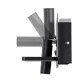 GLOBOSTAR® PALADIN 61352 Μοντέρνο Φωτιστικό Τοίχου - Απλίκα Ξενοδοχείου Reading Light με Φορτιστή USB 3A & Wireless 20W LED 6W 720lm 36° & 360° AC 220-240V IP20 Φυσικό Λευκό 4500K - Bridgelux COB Chip & TÜV SÜD Driver - Μαύρο Ματ - Μ30 x Π11 x