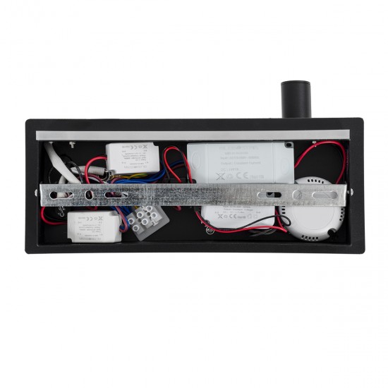 GLOBOSTAR® PALADIN 61352 Μοντέρνο Φωτιστικό Τοίχου - Απλίκα Ξενοδοχείου Reading Light με Φορτιστή USB 3A & Wireless 20W LED 6W 720lm 36° & 360° AC 220-240V IP20 Φυσικό Λευκό 4500K - Bridgelux COB Chip & TÜV SÜD Driver - Μαύρο Ματ - Μ30 x Π11 x