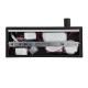 GLOBOSTAR® PALADIN 61352 Μοντέρνο Φωτιστικό Τοίχου - Απλίκα Ξενοδοχείου Reading Light με Φορτιστή USB 3A & Wireless 20W LED 6W 720lm 36° & 360° AC 220-240V IP20 Φυσικό Λευκό 4500K - Bridgelux COB Chip & TÜV SÜD Driver - Μαύρο Ματ - Μ30 x Π11 x