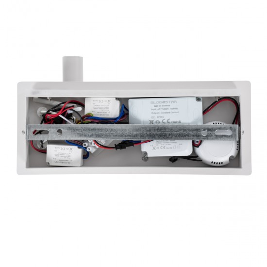 GLOBOSTAR® PALADIN 61353 Μοντέρνο Φωτιστικό Τοίχου - Απλίκα Ξενοδοχείου Reading Light με Φορτιστή USB 3A & Wireless 20W LED 6W 720lm 36° & 360° AC 220-240V IP20 Φυσικό Λευκό 4500K - Bridgelux COB Chip & TÜV SÜD Driver - Λευκό Ματ - Μ30 x Π11 x