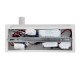 GLOBOSTAR® PALADIN 61353 Μοντέρνο Φωτιστικό Τοίχου - Απλίκα Ξενοδοχείου Reading Light με Φορτιστή USB 3A & Wireless 20W LED 6W 720lm 36° & 360° AC 220-240V IP20 Φυσικό Λευκό 4500K - Bridgelux COB Chip & TÜV SÜD Driver - Λευκό Ματ - Μ30 x Π11 x