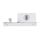 GLOBOSTAR® PALADIN 61353 Μοντέρνο Φωτιστικό Τοίχου - Απλίκα Ξενοδοχείου Reading Light με Φορτιστή USB 3A & Wireless 20W LED 6W 720lm 36° & 360° AC 220-240V IP20 Φυσικό Λευκό 4500K - Bridgelux COB Chip & TÜV SÜD Driver - Λευκό Ματ - Μ30 x Π11 x