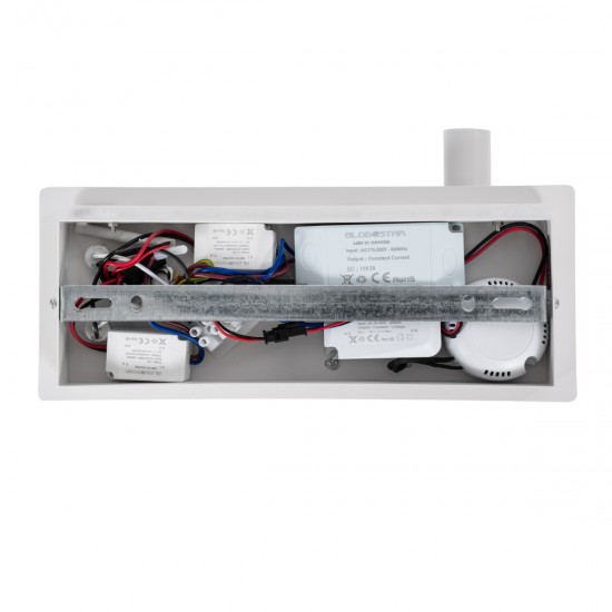 GLOBOSTAR® PALADIN 61354 Μοντέρνο Φωτιστικό Τοίχου - Απλίκα Ξενοδοχείου Reading Light με Φορτιστή USB 3A & Wireless 20W LED 6W 720lm 36° & 360° AC 220-240V IP20 Φυσικό Λευκό 4500K - Bridgelux COB Chip & TÜV SÜD Driver - Λευκό Ματ - Μ30 x Π11 x