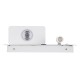GLOBOSTAR® PALADIN 61354 Μοντέρνο Φωτιστικό Τοίχου - Απλίκα Ξενοδοχείου Reading Light με Φορτιστή USB 3A & Wireless 20W LED 6W 720lm 36° & 360° AC 220-240V IP20 Φυσικό Λευκό 4500K - Bridgelux COB Chip & TÜV SÜD Driver - Λευκό Ματ - Μ30 x Π11 x