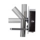 GLOBOSTAR® PALADIN 61356 Μοντέρνο Φωτιστικό Τοίχου - Απλίκα Ξενοδοχείου Reading Light με Φορτιστή USB 3A & Wireless 20W LED 6W 720lm 36° & 360° AC 220-240V IP20 Φυσικό Λευκό 4500K - Bridgelux COB Chip & TÜV SÜD Driver - Νίκελ Βούρτσας - Μ30 x 