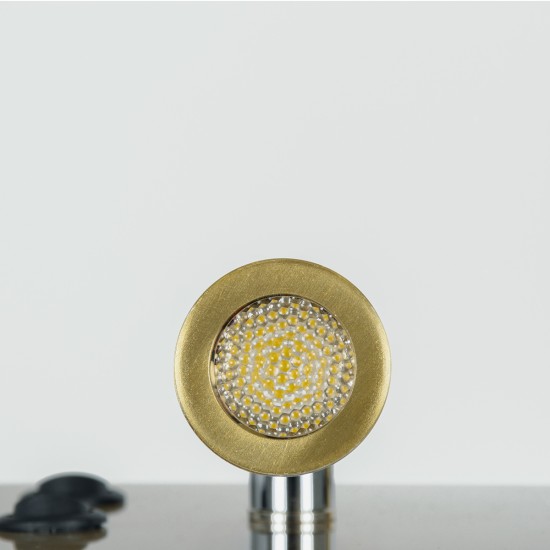 GLOBOSTAR® PALADIN 61358 Μοντέρνο Φωτιστικό Τοίχου - Απλίκα Ξενοδοχείου Reading Light με Φορτιστή USB 3A & Wireless 20W LED 6W 720lm 36° & 360° AC 220-240V IP20 Φυσικό Λευκό 4500K - Bridgelux COB Chip & TÜV SÜD Driver - Χρυσό Βούρτσας - Μ30 x 