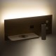 GLOBOSTAR® PALADIN 61359 Μοντέρνο Φωτιστικό Τοίχου - Απλίκα Ξενοδοχείου Reading Light με Φορτιστή USB 3A & Wireless 20W LED 6W 720lm 36° & 360° AC 220-240V IP20 Φυσικό Λευκό 4500K - Bridgelux COB Chip & TÜV SÜD Driver - Μπεζ & Λευκό - Μ30 
