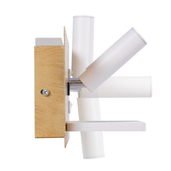 GLOBOSTAR® PALADIN 61359 Μοντέρνο Φωτιστικό Τοίχου - Απλίκα Ξενοδοχείου Reading Light με Φορτιστή USB 3A & Wireless 20W LED 6W 720lm 36° & 360° AC 220-240V IP20 Φυσικό Λευκό 4500K - Bridgelux COB Chip & TÜV SÜD Driver - Μπεζ & Λευκό - Μ30 