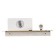 GLOBOSTAR® PALADIN 61360 Μοντέρνο Φωτιστικό Τοίχου - Απλίκα Ξενοδοχείου Reading Light με Φορτιστή USB 3A & Wireless 20W LED 6W 720lm 36° & 360° AC 220-240V IP20 Φυσικό Λευκό 4500K - Bridgelux COB Chip & TÜV SÜD Driver - Μπεζ & Λευκό - Μ30 