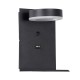GLOBOSTAR® CROWN 61370 Μοντέρνο Φωτιστικό Τοίχου - Απλίκα Ξενοδοχείου Reading Light με Φορτιστή USB 3A LED 5W 550lm 120° AC 220-240V IP20 Φυσικό Λευκό 4500K - Bridgelux COB Chip & TÜV SÜD Driver - Μαύρο Ματ - Μ15 x Π15 x Υ23cm - 3 Χρόνια Εγγύηση