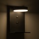 GLOBOSTAR® CROWN 61370 Μοντέρνο Φωτιστικό Τοίχου - Απλίκα Ξενοδοχείου Reading Light με Φορτιστή USB 3A LED 5W 550lm 120° AC 220-240V IP20 Φυσικό Λευκό 4500K - Bridgelux COB Chip & TÜV SÜD Driver - Μαύρο Ματ - Μ15 x Π15 x Υ23cm - 3 Χρόνια Εγγύηση