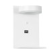 GLOBOSTAR® CROWN 61371 Μοντέρνο Φωτιστικό Τοίχου - Απλίκα Ξενοδοχείου Reading Light με Φορτιστή USB 3A LED 5W 550lm 120° AC 220-240V IP20 Φυσικό Λευκό 4500K - Bridgelux COB Chip & TÜV SÜD Driver - Λευκό Ματ - Μ15 x Π15 x Υ23cm - 3 Χρόνια Εγγύηση