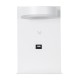 GLOBOSTAR® CROWN 61371 Μοντέρνο Φωτιστικό Τοίχου - Απλίκα Ξενοδοχείου Reading Light με Φορτιστή USB 3A LED 5W 550lm 120° AC 220-240V IP20 Φυσικό Λευκό 4500K - Bridgelux COB Chip & TÜV SÜD Driver - Λευκό Ματ - Μ15 x Π15 x Υ23cm - 3 Χρόνια Εγγύηση