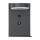 GLOBOSTAR® CROWN 61372 Μοντέρνο Φωτιστικό Τοίχου - Απλίκα Ξενοδοχείου Reading Light με Φορτιστή USB 3A LED 5W 550lm 120° AC 220-240V IP20 Φυσικό Λευκό 4500K - Bridgelux COB Chip & TÜV SÜD Driver - Γκρι Ανθρακί Ματ - Μ15 x Π15 x Υ23cm - 3 Χρόνια Εγγύησ
