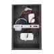 GLOBOSTAR® CROWN 61372 Μοντέρνο Φωτιστικό Τοίχου - Απλίκα Ξενοδοχείου Reading Light με Φορτιστή USB 3A LED 5W 550lm 120° AC 220-240V IP20 Φυσικό Λευκό 4500K - Bridgelux COB Chip & TÜV SÜD Driver - Γκρι Ανθρακί Ματ - Μ15 x Π15 x Υ23cm - 3 Χρόνια Εγγύησ