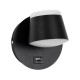 GLOBOSTAR® REGENCY 61373 Μοντέρνο Φωτιστικό Τοίχου - Απλίκα Ξενοδοχείου Reading Light με Φορτιστή USB 3A LED 8W 920lm 120° AC 220-240V IP20 Φυσικό Λευκό 4500K - Bridgelux SMD Chip & TÜV SÜD Driver - Μαύρο Ματ - Μ12 x Π12 x Υ13cm - 3 Χρόνια Εγγύηση GLOBOSTAR® REGENCY 61373 Μοντέρνο Φωτιστικό Τοίχου - Απλίκα Ξενοδοχείου Reading Light με Φορτιστή USB 3A LED 8W 920lm 120° AC 220-240V IP20 Φυσικό Λευκό 4500K - Bridgelux SMD Chip & TÜV SÜD Driver - Μαύρο Ματ - Μ12 x Π12 x Υ13cm - 3 Χρόνια Εγγύηση