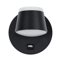 GLOBOSTAR® REGENCY 61373 Μοντέρνο Φωτιστικό Τοίχου - Απλίκα Ξενοδοχείου Reading Light με Φορτιστή USB 3A LED 8W 920lm 120° AC 220-240V IP20 Φυσικό Λευκό 4500K - Bridgelux SMD Chip & TÜV SÜD Driver - Μαύρο Ματ - Μ12 x Π12 x Υ13cm - 3 Χρόνια Εγγύηση GLOBOSTAR® REGENCY 61373 Μοντέρνο Φωτιστικό Τοίχου - Απλίκα Ξενοδοχείου Reading Light με Φορτιστή USB 3A LED 8W 920lm 120° AC 220-240V IP20 Φυσικό Λευκό 4500K - Bridgelux SMD Chip & TÜV SÜD Driver - Μαύρο Ματ - Μ12 x Π12 x Υ13cm - 3 Χρόνια Εγγύηση