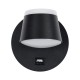 GLOBOSTAR® REGENCY 61373 Μοντέρνο Φωτιστικό Τοίχου - Απλίκα Ξενοδοχείου Reading Light με Φορτιστή USB 3A LED 8W 920lm 120° AC 220-240V IP20 Φυσικό Λευκό 4500K - Bridgelux SMD Chip & TÜV SÜD Driver - Μαύρο Ματ - Μ12 x Π12 x Υ13cm - 3 Χρόνια Εγγύηση GLOBOSTAR® REGENCY 61373 Μοντέρνο Φωτιστικό Τοίχου - Απλίκα Ξενοδοχείου Reading Light με Φορτιστή USB 3A LED 8W 920lm 120° AC 220-240V IP20 Φυσικό Λευκό 4500K - Bridgelux SMD Chip & TÜV SÜD Driver - Μαύρο Ματ - Μ12 x Π12 x Υ13cm - 3 Χρόνια Εγγύηση