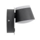 GLOBOSTAR® REGENCY 61375 Μοντέρνο Φωτιστικό Τοίχου - Απλίκα Ξενοδοχείου Reading Light με Φορτιστή USB 3A LED 8W 920lm 120° AC 220-240V IP20 Φυσικό Λευκό 4500K - Bridgelux SMD Chip & TÜV SÜD Driver - Γκρι Ανθρακί Ματ - Μ12 x Π12 x Υ13cm - 3 Χρόνια Εγγύ