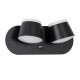GLOBOSTAR® REGENCY 61376 Μοντέρνο Φωτιστικό Τοίχου - Απλίκα Ξενοδοχείου Reading Light με Φορτιστή USB 3A LED 16W 1840lm 120° AC 220-240V IP20 Φυσικό Λευκό 4500K - Bridgelux SMD Chip & TÜV SÜD Driver - Μαύρο Ματ - Μ16.5 x Π12 x Υ10cm - 3 Χρόνια Εγγύηση