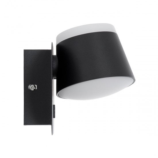 GLOBOSTAR® REGENCY 61376 Μοντέρνο Φωτιστικό Τοίχου - Απλίκα Ξενοδοχείου Reading Light με Φορτιστή USB 3A LED 16W 1840lm 120° AC 220-240V IP20 Φυσικό Λευκό 4500K - Bridgelux SMD Chip & TÜV SÜD Driver - Μαύρο Ματ - Μ16.5 x Π12 x Υ10cm - 3 Χρόνια Εγγύηση