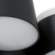GLOBOSTAR® REGENCY 61376 Μοντέρνο Φωτιστικό Τοίχου - Απλίκα Ξενοδοχείου Reading Light με Φορτιστή USB 3A LED 16W 1840lm 120° AC 220-240V IP20 Φυσικό Λευκό 4500K - Bridgelux SMD Chip & TÜV SÜD Driver - Μαύρο Ματ - Μ16.5 x Π12 x Υ10cm - 3 Χρόνια Εγγύηση