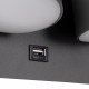 GLOBOSTAR® REGENCY 61378 Μοντέρνο Φωτιστικό Τοίχου - Απλίκα Ξενοδοχείου Reading Light με Φορτιστή USB 3A LED 16W 1840lm 120° AC 220-240V IP20 Φυσικό Λευκό 4500K - Bridgelux SMD Chip & TÜV SÜD Driver - Γκρι Ανθρακί Ματ - Μ16.5 x Π12 x Υ10cm - 3 Χρόνια GLOBOSTAR® REGENCY 61378 Μοντέρνο Φωτιστικό Τοίχου - Απλίκα Ξενοδοχείου Reading Light με Φορτιστή USB 3A LED 16W 1840lm 120° AC 220-240V IP20 Φυσικό Λευκό 4500K - Bridgelux SMD Chip & TÜV SÜD Driver - Γκρι Ανθρακί Ματ - Μ16.5 x Π12 x Υ10cm - 3 Χρόνια