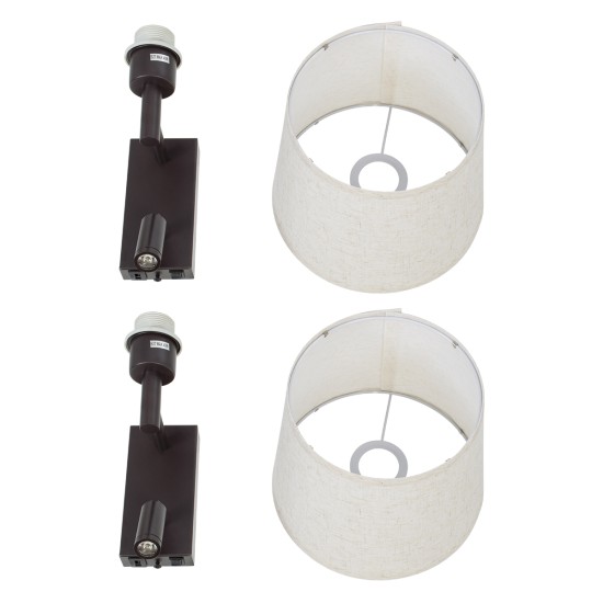 GLOBOSTAR® ROULETTE-R 61381 Μοντέρνο Φωτιστικό Τοίχου - Απλίκα Ξενοδοχείου Reading Light με Φορτιστή USB 3A & Ντουί 1 x E27 LED 3W 360lm 36° & 360° AC 220-240V IP20 Φυσικό Λευκό 4500K - Bridgelux COB Chip & TÜV SÜD Driver - Καφέ & Μπεζ - Μ GLOBOSTAR® ROULETTE-R 61381 Μοντέρνο Φωτιστικό Τοίχου - Απλίκα Ξενοδοχείου Reading Light με Φορτιστή USB 3A & Ντουί 1 x E27 LED 3W 360lm 36° & 360° AC 220-240V IP20 Φυσικό Λευκό 4500K - Bridgelux COB Chip & TÜV SÜD Driver - Καφέ & Μπεζ - Μ