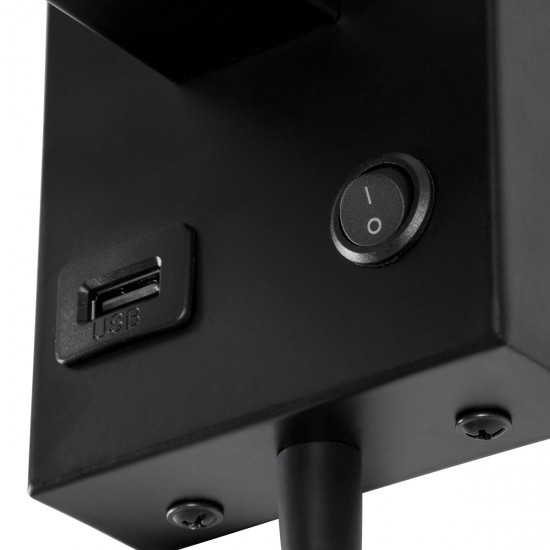 GLOBOSTAR® ROULETTE-S 61382 Μοντέρνο Φωτιστικό Τοίχου - Απλίκα Ξενοδοχείου Reading Light με Φορτιστή USB 3A & Ντουί 1 x E27 LED 3W 360lm 36° & 360° AC 220-240V IP20 Φυσικό Λευκό 4500K - Bridgelux COB Chip & TÜV SÜD Driver - Μαύρο & Μπεζ - GLOBOSTAR® ROULETTE-S 61382 Μοντέρνο Φωτιστικό Τοίχου - Απλίκα Ξενοδοχείου Reading Light με Φορτιστή USB 3A & Ντουί 1 x E27 LED 3W 360lm 36° & 360° AC 220-240V IP20 Φυσικό Λευκό 4500K - Bridgelux COB Chip & TÜV SÜD Driver - Μαύρο & Μπεζ -