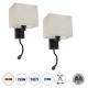 GLOBOSTAR® ROULETTE-S 61384 Μοντέρνο Φωτιστικό Τοίχου - Απλίκα Ξενοδοχείου Reading Light με Φορτιστή USB 3A & Ντουί 1 x E27 LED 3W 360lm 36° & 360° AC 220-240V IP20 Φυσικό Λευκό 4500K - Bridgelux COB Chip & TÜV SÜD Driver - Καφέ & Μπεζ - Μ GLOBOSTAR® ROULETTE-S 61384 Μοντέρνο Φωτιστικό Τοίχου - Απλίκα Ξενοδοχείου Reading Light με Φορτιστή USB 3A & Ντουί 1 x E27 LED 3W 360lm 36° & 360° AC 220-240V IP20 Φυσικό Λευκό 4500K - Bridgelux COB Chip & TÜV SÜD Driver - Καφέ & Μπεζ - Μ