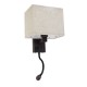 GLOBOSTAR® ROULETTE-S 61384 Μοντέρνο Φωτιστικό Τοίχου - Απλίκα Ξενοδοχείου Reading Light με Φορτιστή USB 3A & Ντουί 1 x E27 LED 3W 360lm 36° & 360° AC 220-240V IP20 Φυσικό Λευκό 4500K - Bridgelux COB Chip & TÜV SÜD Driver - Καφέ & Μπεζ - Μ GLOBOSTAR® ROULETTE-S 61384 Μοντέρνο Φωτιστικό Τοίχου - Απλίκα Ξενοδοχείου Reading Light με Φορτιστή USB 3A & Ντουί 1 x E27 LED 3W 360lm 36° & 360° AC 220-240V IP20 Φυσικό Λευκό 4500K - Bridgelux COB Chip & TÜV SÜD Driver - Καφέ & Μπεζ - Μ