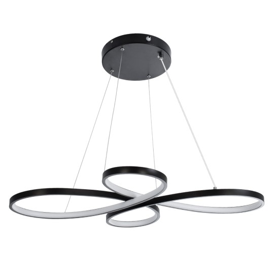 GLOBOSTAR® BUTTERFLY 61391 Μοντέρνο Κρεμαστό Φωτιστικό Οροφής LED 75W 7500lm 300° AC 220-240V IP20 Ρυθμιζόμενο Λευκό CCT με Χειριστήριο από 2700K έως 6000K Dimmable - Lumileds SMD Chip - Μαύρο Ματ - Μ70 x Π55 x Υ4cm - 3 Χρόνια Εγγύηση GLOBOSTAR® BUTTERFLY 61391 Μοντέρνο Κρεμαστό Φωτιστικό Οροφής LED 75W 7500lm 300° AC 220-240V IP20 Ρυθμιζόμενο Λευκό CCT με Χειριστήριο από 2700K έως 6000K Dimmable - Lumileds SMD Chip - Μαύρο Ματ - Μ70 x Π55 x Υ4cm - 3 Χρόνια Εγγύηση