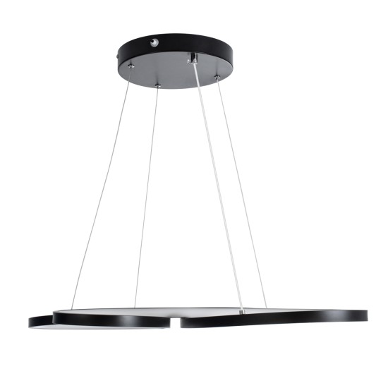 GLOBOSTAR® BUTTERFLY 61391 Μοντέρνο Κρεμαστό Φωτιστικό Οροφής LED 75W 7500lm 300° AC 220-240V IP20 Ρυθμιζόμενο Λευκό CCT με Χειριστήριο από 2700K έως 6000K Dimmable - Lumileds SMD Chip - Μαύρο Ματ - Μ70 x Π55 x Υ4cm - 3 Χρόνια Εγγύηση GLOBOSTAR® BUTTERFLY 61391 Μοντέρνο Κρεμαστό Φωτιστικό Οροφής LED 75W 7500lm 300° AC 220-240V IP20 Ρυθμιζόμενο Λευκό CCT με Χειριστήριο από 2700K έως 6000K Dimmable - Lumileds SMD Chip - Μαύρο Ματ - Μ70 x Π55 x Υ4cm - 3 Χρόνια Εγγύηση