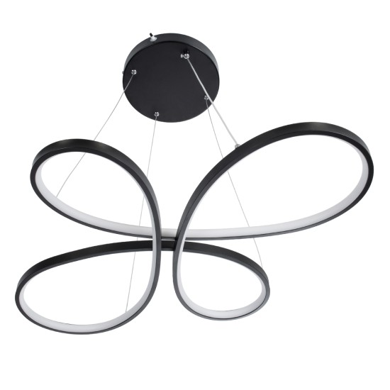 GLOBOSTAR® BUTTERFLY 61391 Μοντέρνο Κρεμαστό Φωτιστικό Οροφής LED 75W 7500lm 300° AC 220-240V IP20 Ρυθμιζόμενο Λευκό CCT με Χειριστήριο από 2700K έως 6000K Dimmable - Lumileds SMD Chip - Μαύρο Ματ - Μ70 x Π55 x Υ4cm - 3 Χρόνια Εγγύηση GLOBOSTAR® BUTTERFLY 61391 Μοντέρνο Κρεμαστό Φωτιστικό Οροφής LED 75W 7500lm 300° AC 220-240V IP20 Ρυθμιζόμενο Λευκό CCT με Χειριστήριο από 2700K έως 6000K Dimmable - Lumileds SMD Chip - Μαύρο Ματ - Μ70 x Π55 x Υ4cm - 3 Χρόνια Εγγύηση