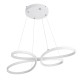 GLOBOSTAR® BUTTERFLY 61392 Μοντέρνο Κρεμαστό Φωτιστικό Οροφής LED 75W 7500lm 300° AC 220-240V IP20 Ρυθμιζόμενο Λευκό CCT με Χειριστήριο από 2700K έως 6000K Dimmable - Lumileds SMD Chip - Λευκό Ματ - Μ70 x Π55 x Υ4cm - 3 Χρόνια Εγγύηση
