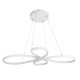 GLOBOSTAR® BUTTERFLY 61392 Μοντέρνο Κρεμαστό Φωτιστικό Οροφής LED 75W 7500lm 300° AC 220-240V IP20 Ρυθμιζόμενο Λευκό CCT με Χειριστήριο από 2700K έως 6000K Dimmable - Lumileds SMD Chip - Λευκό Ματ - Μ70 x Π55 x Υ4cm - 3 Χρόνια Εγγύηση