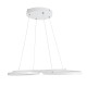 GLOBOSTAR® BUTTERFLY 61392 Μοντέρνο Κρεμαστό Φωτιστικό Οροφής LED 75W 7500lm 300° AC 220-240V IP20 Ρυθμιζόμενο Λευκό CCT με Χειριστήριο από 2700K έως 6000K Dimmable - Lumileds SMD Chip - Λευκό Ματ - Μ70 x Π55 x Υ4cm - 3 Χρόνια Εγγύηση