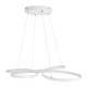 GLOBOSTAR® BUTTERFLY 61392 Μοντέρνο Κρεμαστό Φωτιστικό Οροφής LED 75W 7500lm 300° AC 220-240V IP20 Ρυθμιζόμενο Λευκό CCT με Χειριστήριο από 2700K έως 6000K Dimmable - Lumileds SMD Chip - Λευκό Ματ - Μ70 x Π55 x Υ4cm - 3 Χρόνια Εγγύηση