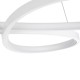 GLOBOSTAR® BUTTERFLY 61392 Μοντέρνο Κρεμαστό Φωτιστικό Οροφής LED 75W 7500lm 300° AC 220-240V IP20 Ρυθμιζόμενο Λευκό CCT με Χειριστήριο από 2700K έως 6000K Dimmable - Lumileds SMD Chip - Λευκό Ματ - Μ70 x Π55 x Υ4cm - 3 Χρόνια Εγγύηση