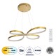 GLOBOSTAR® BUTTERFLY 61393 Μοντέρνο Κρεμαστό Φωτιστικό Οροφής LED 75W 7500lm 300° AC 220-240V IP20 Ρυθμιζόμενο Λευκό CCT με Χειριστήριο από 2700K έως 6000K Dimmable - Lumileds SMD Chip - Χρυσό Βούρτσας - Μ70 x Π55 x Υ4cm - 3 Χρόνια Εγγύηση GLOBOSTAR® BUTTERFLY 61393 Μοντέρνο Κρεμαστό Φωτιστικό Οροφής LED 75W 7500lm 300° AC 220-240V IP20 Ρυθμιζόμενο Λευκό CCT με Χειριστήριο από 2700K έως 6000K Dimmable - Lumileds SMD Chip - Χρυσό Βούρτσας - Μ70 x Π55 x Υ4cm - 3 Χρόνια Εγγύηση