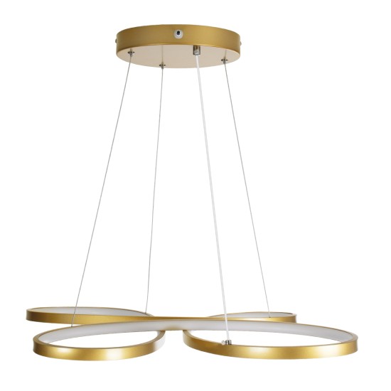 GLOBOSTAR® BUTTERFLY 61393 Μοντέρνο Κρεμαστό Φωτιστικό Οροφής LED 75W 7500lm 300° AC 220-240V IP20 Ρυθμιζόμενο Λευκό CCT με Χειριστήριο από 2700K έως 6000K Dimmable - Lumileds SMD Chip - Χρυσό Βούρτσας - Μ70 x Π55 x Υ4cm - 3 Χρόνια Εγγύηση GLOBOSTAR® BUTTERFLY 61393 Μοντέρνο Κρεμαστό Φωτιστικό Οροφής LED 75W 7500lm 300° AC 220-240V IP20 Ρυθμιζόμενο Λευκό CCT με Χειριστήριο από 2700K έως 6000K Dimmable - Lumileds SMD Chip - Χρυσό Βούρτσας - Μ70 x Π55 x Υ4cm - 3 Χρόνια Εγγύηση