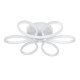GLOBOSTAR® MARGARET 61401 Μοντέρνο Φωτιστικό Οροφής LED 54W 6210lm 360° AC 220-240V IP20 Ρυθμιζόμενο Λευκό CCT με Χειριστήριο από 2700K έως 6000K Dimmable - Lumileds SMD Chip - Λευκό Ματ - Μ57 x Π57 x Υ12cm - 3 Χρόνια Εγγύηση
