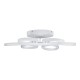 GLOBOSTAR® MARGARET 61401 Μοντέρνο Φωτιστικό Οροφής LED 54W 6210lm 360° AC 220-240V IP20 Ρυθμιζόμενο Λευκό CCT με Χειριστήριο από 2700K έως 6000K Dimmable - Lumileds SMD Chip - Λευκό Ματ - Μ57 x Π57 x Υ12cm - 3 Χρόνια Εγγύηση
