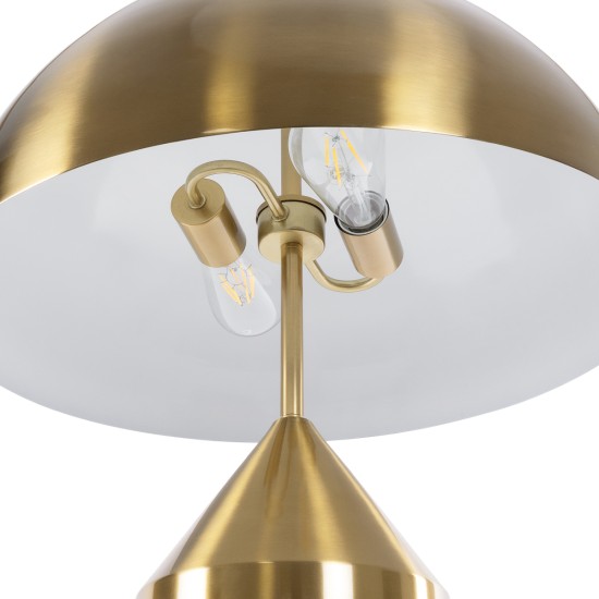 GLOBOSTAR® URANUS-L 61459 Μοντέρνο Επιτραπέζιο Φωτιστικό Πορτατίφ με Ντουί 2 x E27 AC 220-240V IP20 - Χρυσό - Μ50 x Π50 x Υ77cm GLOBOSTAR® URANUS-L 61459 Μοντέρνο Επιτραπέζιο Φωτιστικό Πορτατίφ με Ντουί 2 x E27 AC 220-240V IP20 - Χρυσό - Μ50 x Π50 x Υ77cm