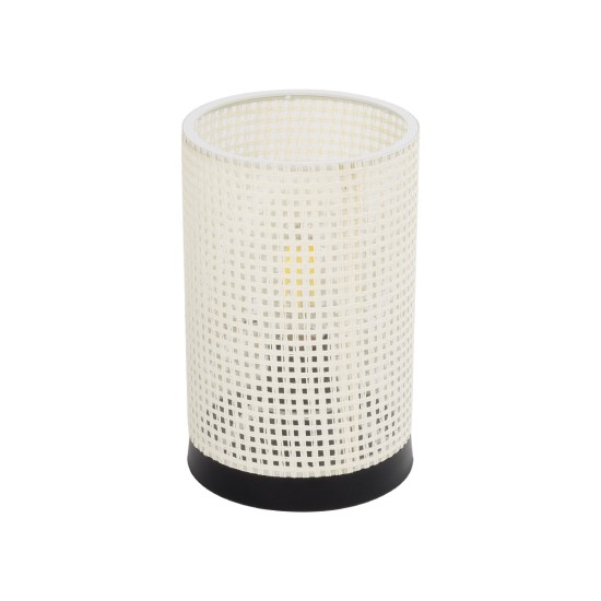 GLOBOSTAR® CYLINDER 203-0184 Μοντέρνο Επιτραπέζιο Φωτιστικό Πορτατίφ με Ντουί 1 x E27 AC 220-240V IP20 - Μαύρο & Λευκό - Μ14 x Π14 x Υ22cm GLOBOSTAR® CYLINDER 203-0184 Μοντέρνο Επιτραπέζιο Φωτιστικό Πορτατίφ με Ντουί 1 x E27 AC 220-240V IP20 - Μαύρο & Λευκό - Μ14 x Π14 x Υ22cm