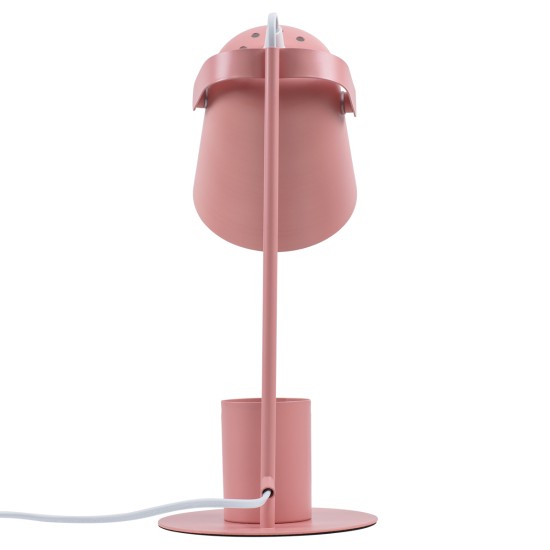 GLOBOSTAR® PENCASE 61565 Μοντέρνο Επιτραπέζιο Φωτιστικό Πορτατίφ με Ντουί 1 x E27 AC 220-240V IP20 - Ροζ - Μ12 x Π15 x Υ38cm