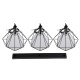 GLOBOSTAR® EIFFEL 61569 Vintage Κρεμαστό Φωτιστικό Οροφής με Ντουί 3 x E27 AC 220-240V IP20 - Μαύρο & Λευκό - Μ68 x Π25 x Υ130cm GLOBOSTAR® EIFFEL 61569 Vintage Κρεμαστό Φωτιστικό Οροφής με Ντουί 3 x E27 AC 220-240V IP20 - Μαύρο & Λευκό - Μ68 x Π25 x Υ130cm