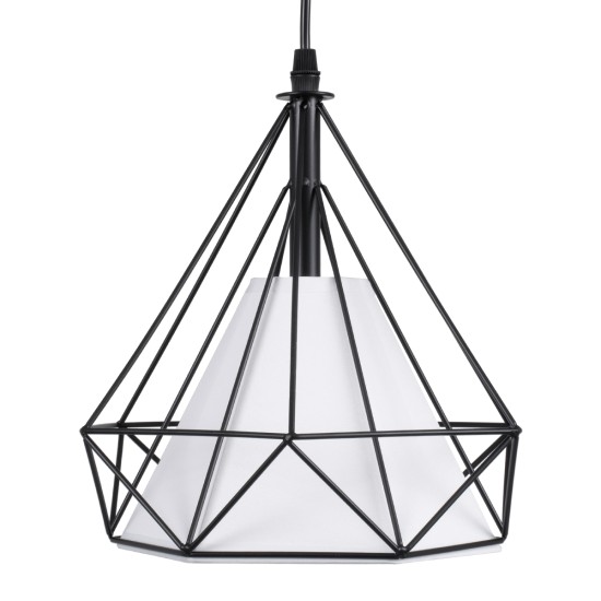 GLOBOSTAR® EIFFEL 61569 Vintage Κρεμαστό Φωτιστικό Οροφής με Ντουί 3 x E27 AC 220-240V IP20 - Μαύρο & Λευκό - Μ68 x Π25 x Υ130cm GLOBOSTAR® EIFFEL 61569 Vintage Κρεμαστό Φωτιστικό Οροφής με Ντουί 3 x E27 AC 220-240V IP20 - Μαύρο & Λευκό - Μ68 x Π25 x Υ130cm