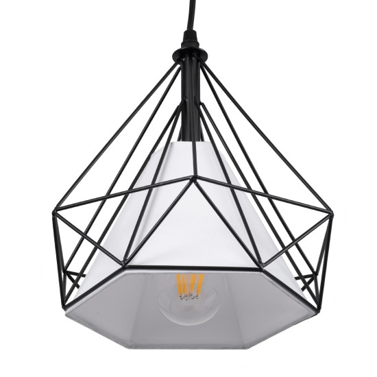 GLOBOSTAR® EIFFEL 61569 Vintage Κρεμαστό Φωτιστικό Οροφής με Ντουί 3 x E27 AC 220-240V IP20 - Μαύρο & Λευκό - Μ68 x Π25 x Υ130cm GLOBOSTAR® EIFFEL 61569 Vintage Κρεμαστό Φωτιστικό Οροφής με Ντουί 3 x E27 AC 220-240V IP20 - Μαύρο & Λευκό - Μ68 x Π25 x Υ130cm